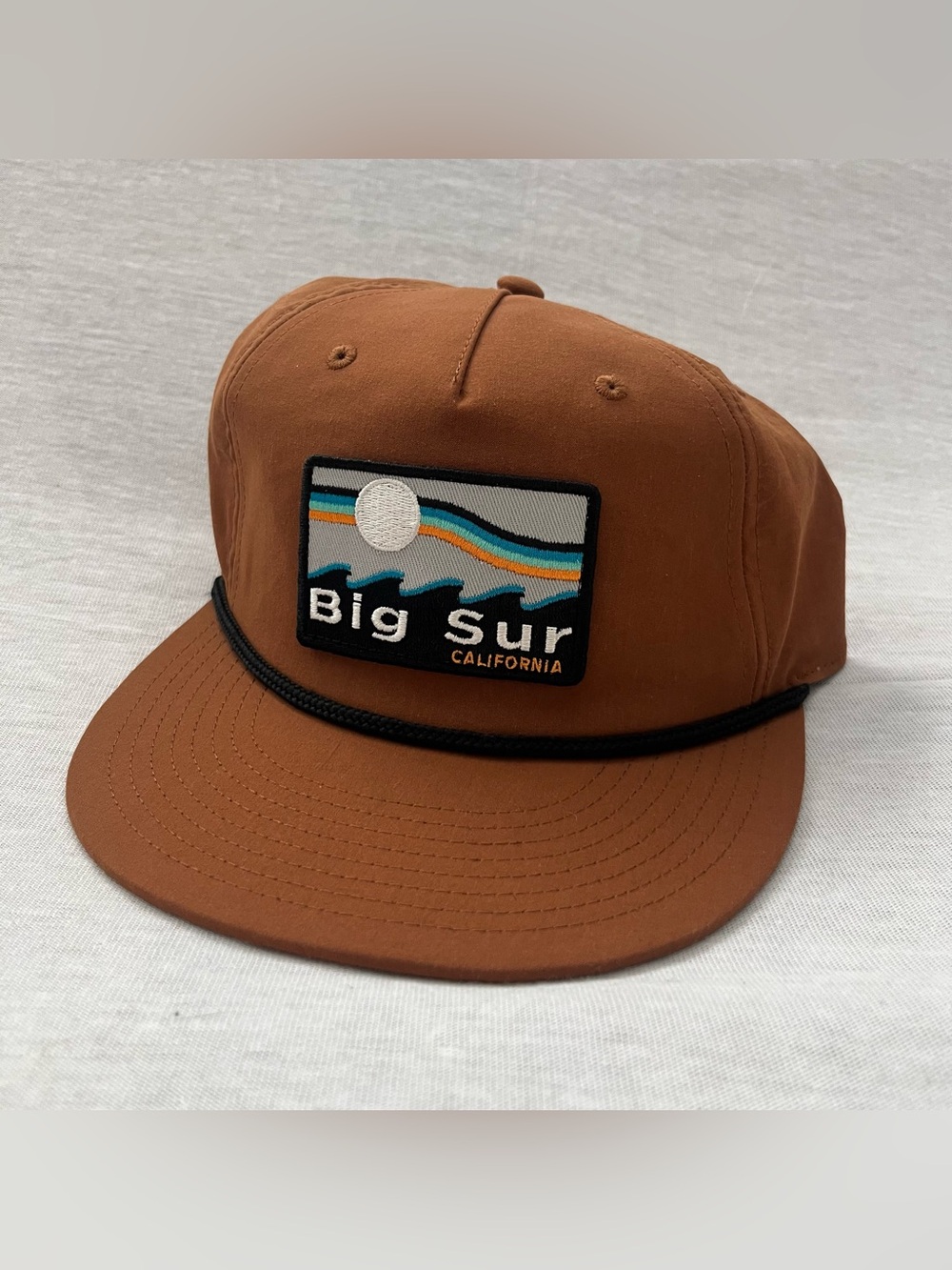 Big Sur California Patch The Game Brown Rope Hat - Picture 1 of 7